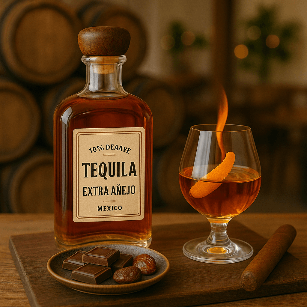 Aged over 3 years. Deep, woody, with notes of tobacco and caramel.