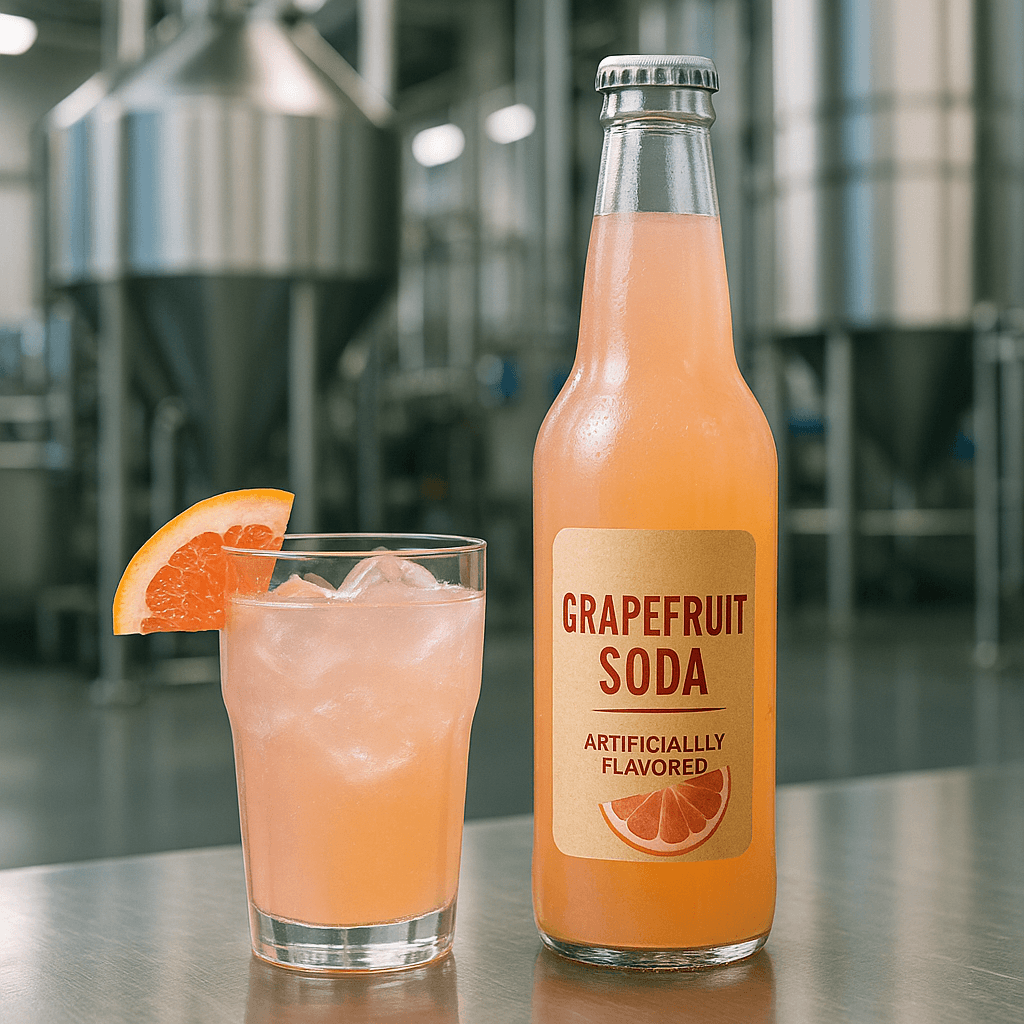 Grapefruit Soda with artificial flavors