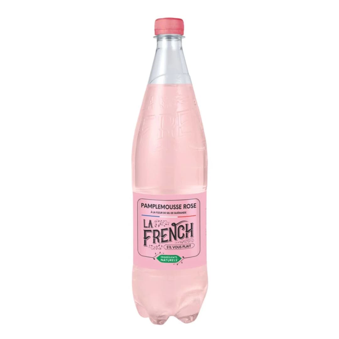 La French SVP Pink Grapefruit : Pink grapefruit with Guérande sea salt, perfect for mixing with tequila to craft the iconic Paloma cocktail.