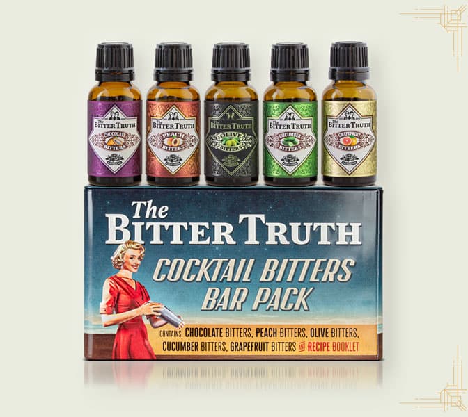 The bitter truth : Pioneering brand in the revival of handcrafted bitters. Renowned for its aromatic precision and wide range of flavors, it has become a staple behind the world’s best cocktail bars.