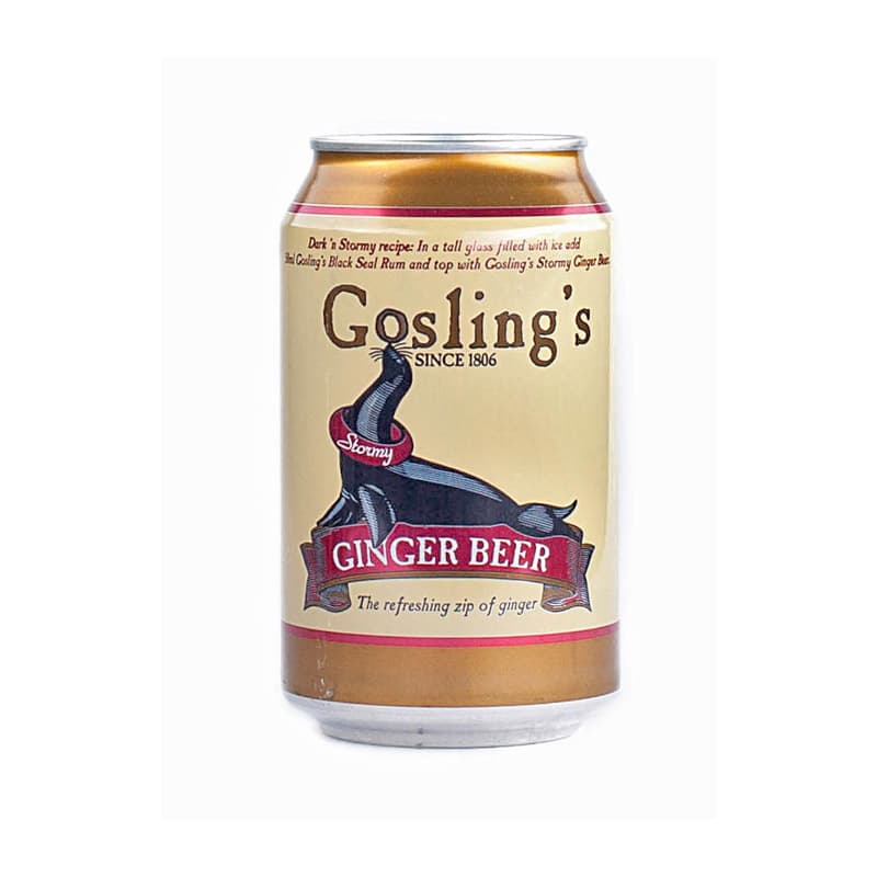Gosling’s Stormy Ginger Beer : A bold and spicy ginger beer with a rich, balanced profile, crafted for cocktails like the Dark ’n’ Stormy.