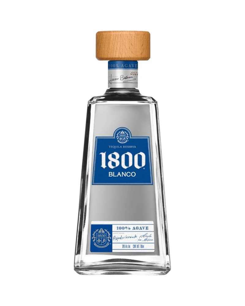 1800 Tequila Blanco : 1800 Silver Tequila is made from 100% blue agave. It is aged for 15 days in American oak barrels previously used for bourbon, giving it exceptional smoothness and delicacy on the palate. It features a subtle character with fruity notes complemented by hints of sweetness.