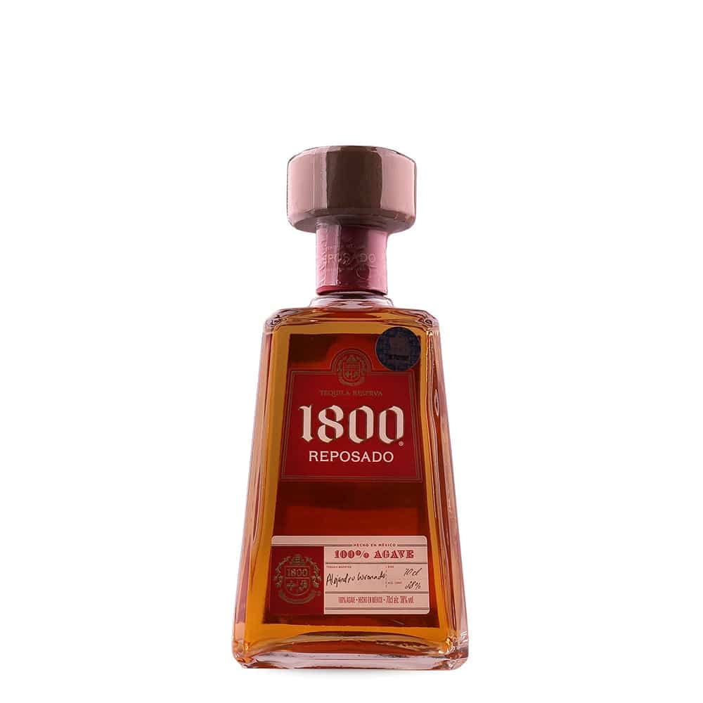 1800 Tequila Reposado : 100% blue agave tequila produced by Jose Cuervo, aged for up to one year in oak barrels.