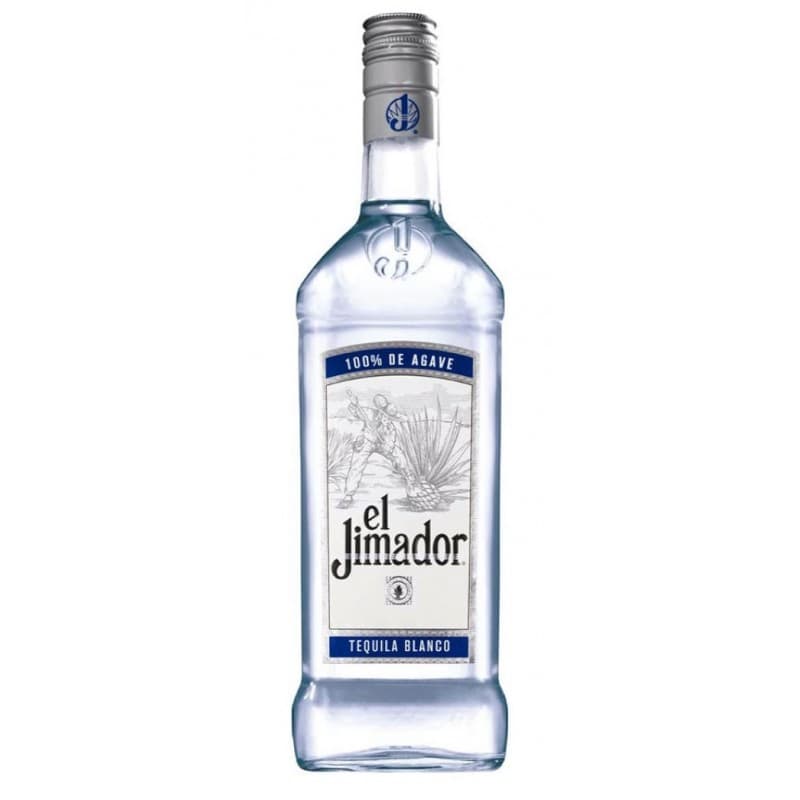 El Jimador Blanco Tequila : Mexican 100% Blue Weber agave tequila, distilled and bottled immediately after production to preserve freshness, delivering a crisp, citrus-forward and authentic profile ideal for cocktails like Margaritas and Palomas, while also enjoyable neat.
